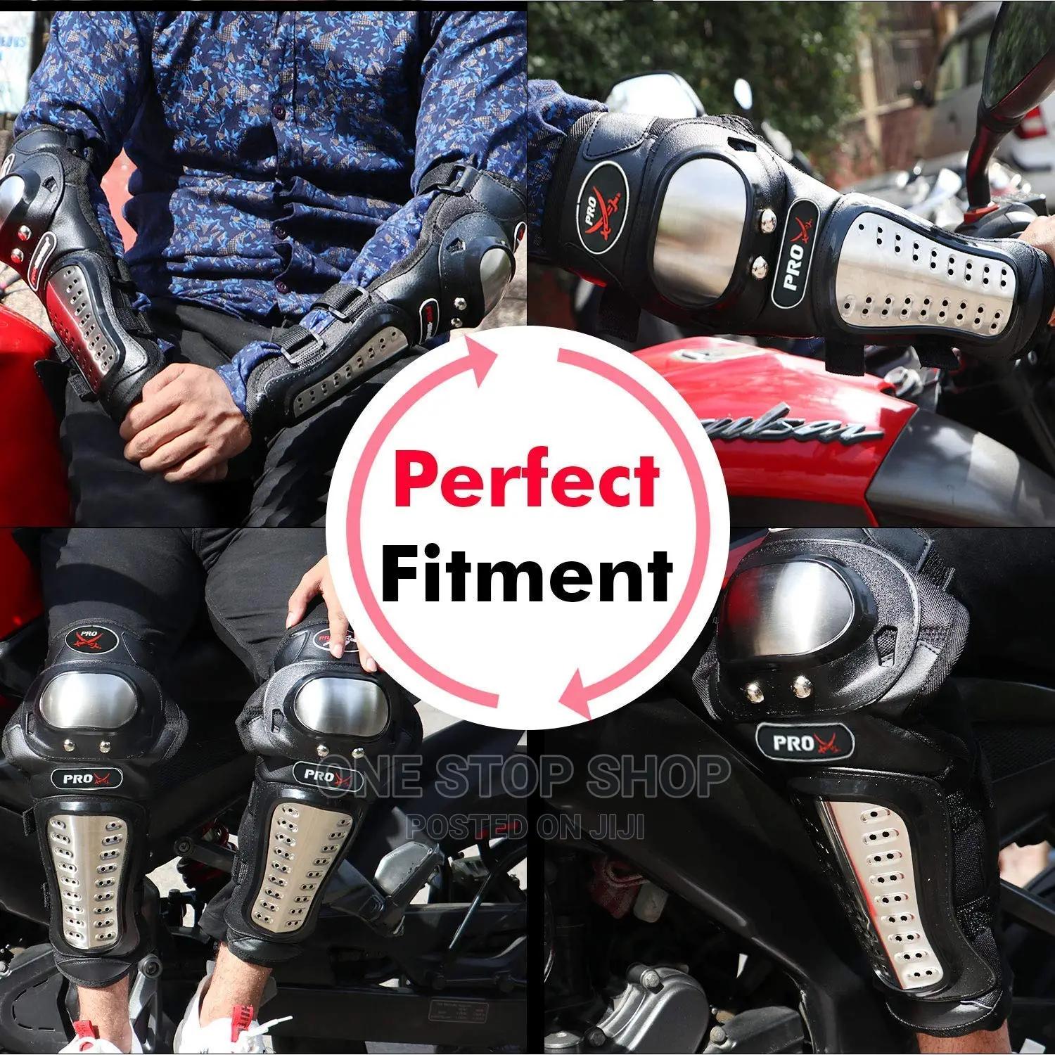Rider Dressed in Probiker Knee and Arm Pad