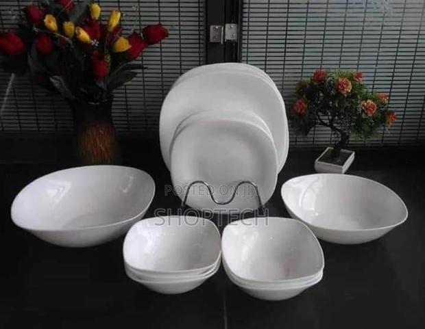 20pc White Plain Dinner Set - main view