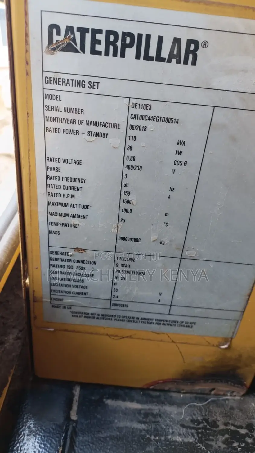110kva Caterpillar Generator on Sale