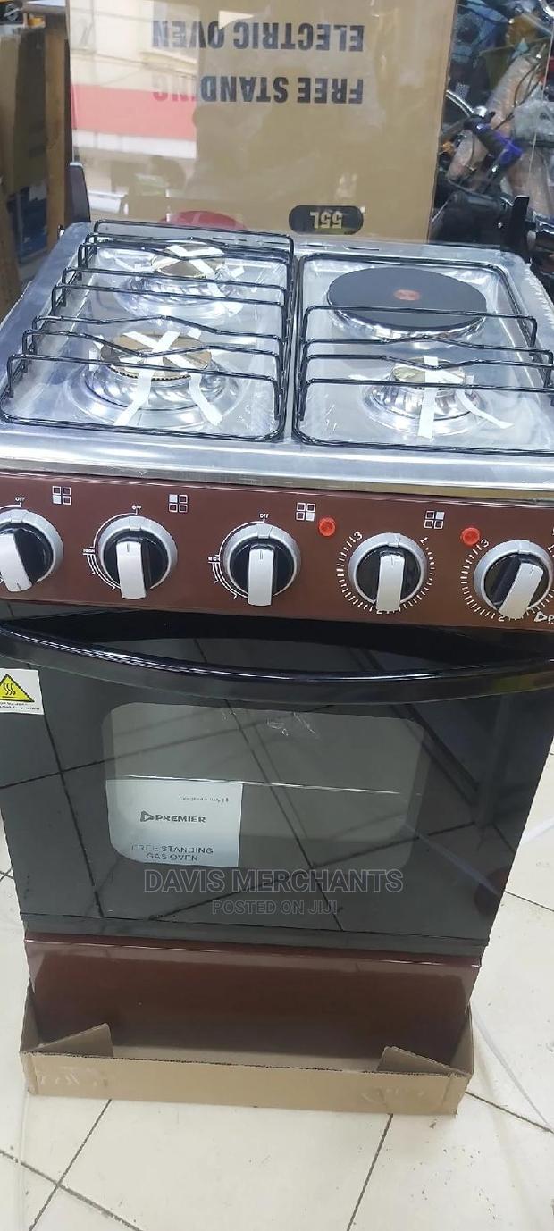 Cooker With Gas, Oven and Electric Plate