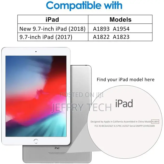 Case for iPad (9.7-Inch, 2018/2017 Model, 6th/5th Generation