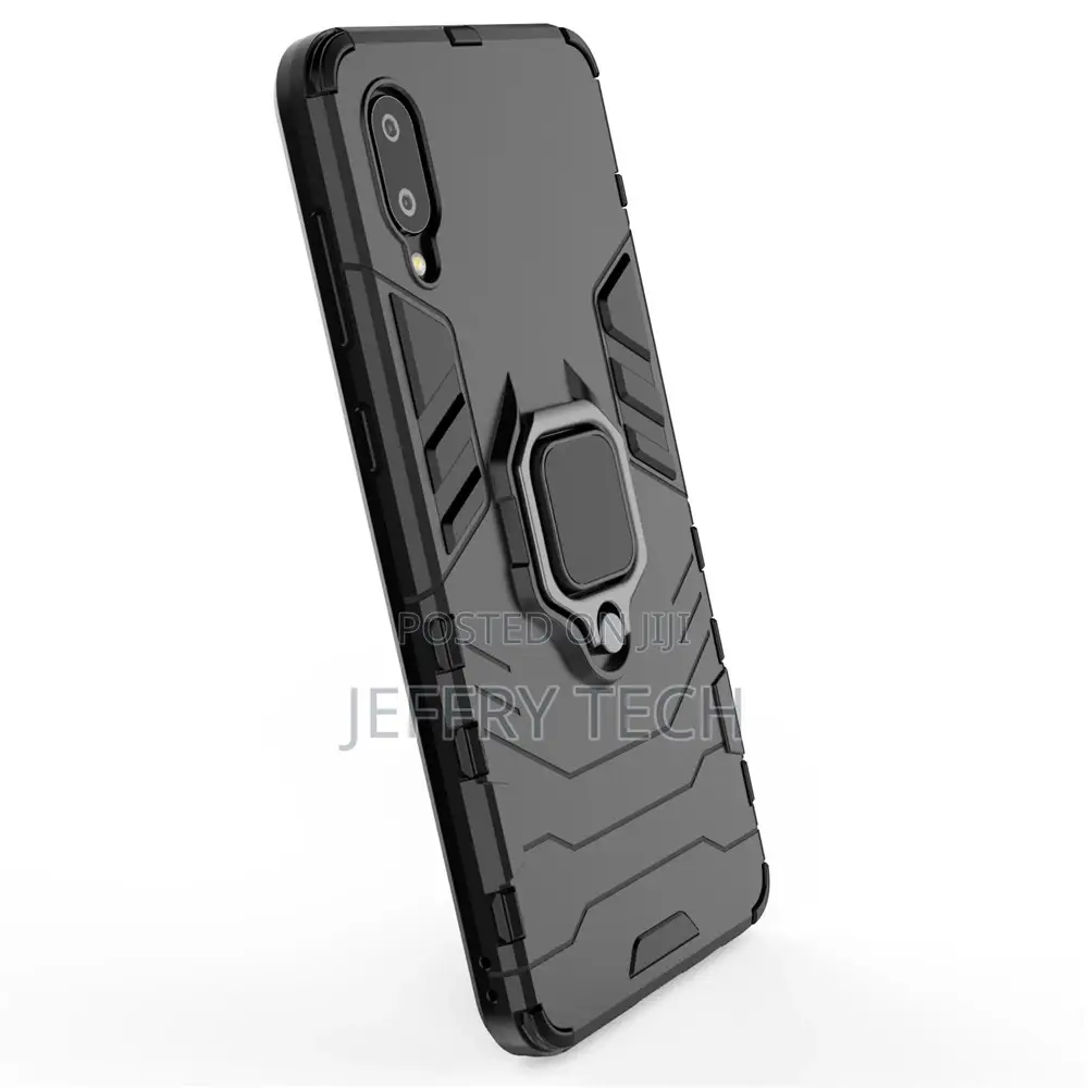 Samsung Galaxy A02 Luxury Ring Back Cover Stand Armor Shockp