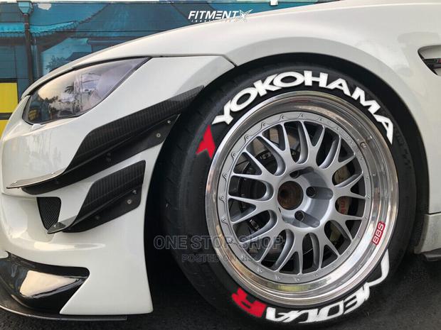 8pcs Tire Stickers Labelled Yokohama