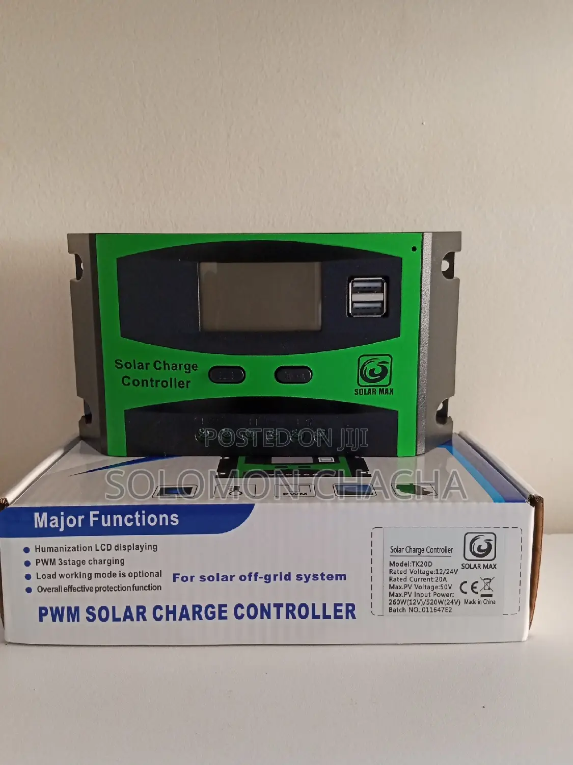 Solarmax 20A Charge Controller