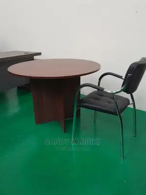 Round Meeting Table Plus a Chair