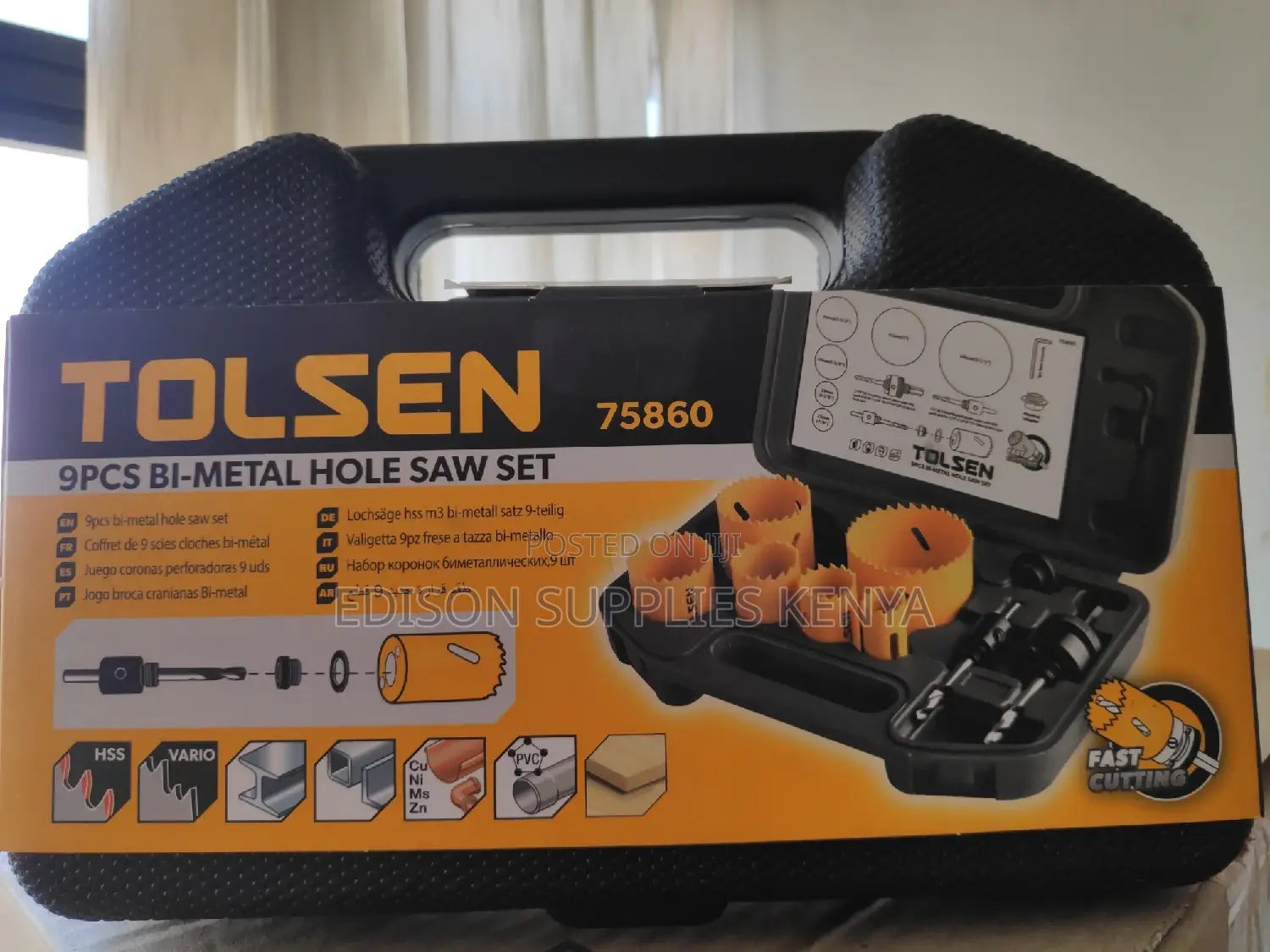 Metal Hole Saw Set Tolsen 9pcs Bi-metal Hole Saw Set 75860