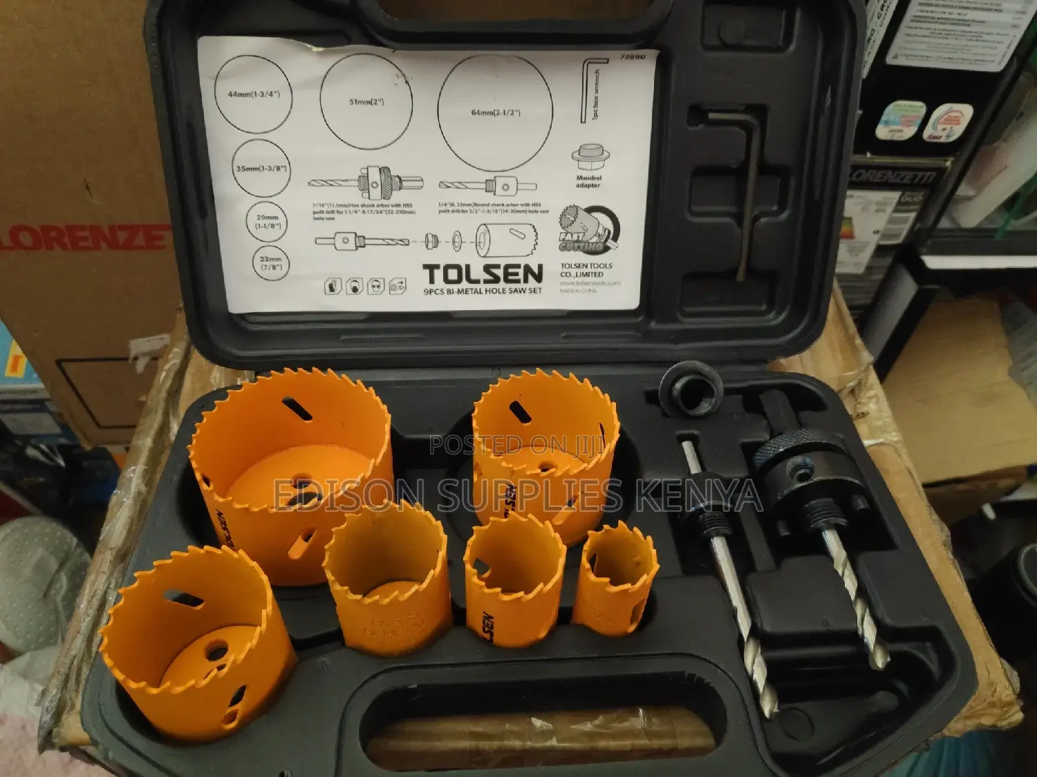 Metal Hole Saw Set Tolsen 9pcs Bi-metal Hole Saw Set 75860