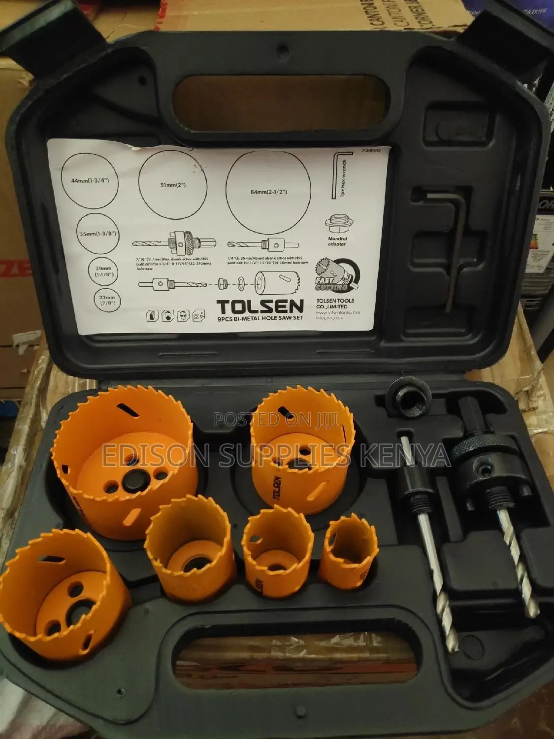 Metal Hole Saw Set Tolsen 9pcs Bi-metal Hole Saw Set 75860