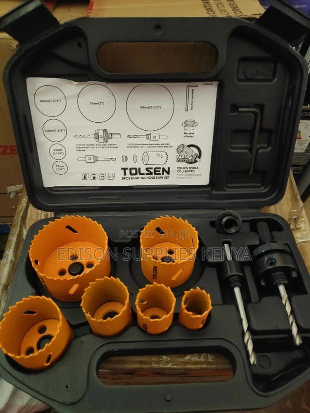 Metal Hole Saw Set Tolsen 9pcs Bi-metal Hole Saw Set 75860
