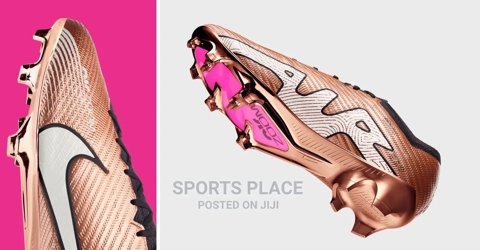 Mbappe Nike Air Zoom Metallic Copper Football Cleats/Shoes