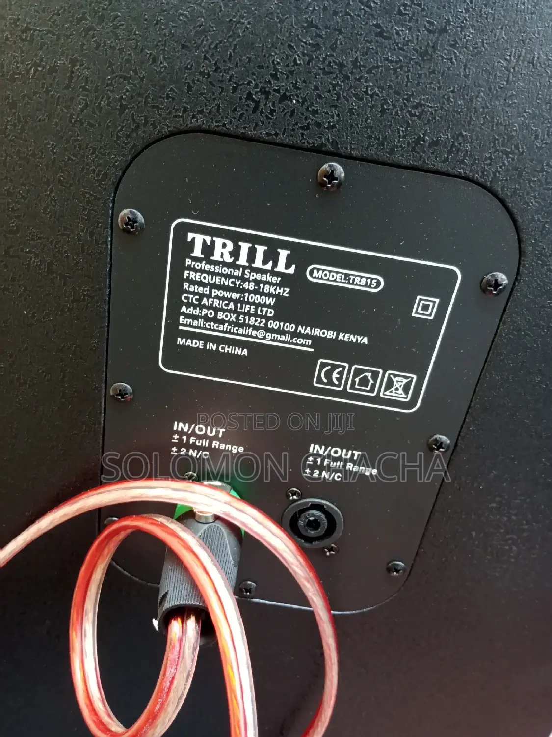 Trill 15"Profession Speaker 1000W