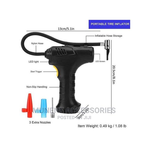 120W Car Air Compressor Electric Tire Inflator Digital Pump - thumbnail 2