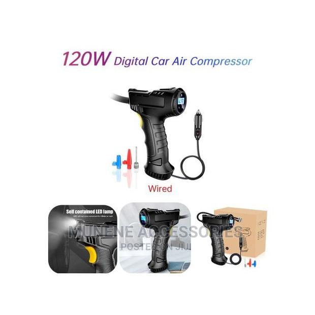 120W Car Air Compressor Electric Tire Inflator Digital Pump