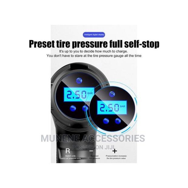 120W Car Air Compressor Electric Tire Inflator Digital Pump - thumbnail 3