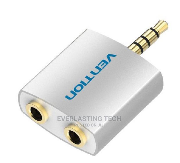 Vention 4 Pole 3.5mm Male to 2*3.5mm Female Converter