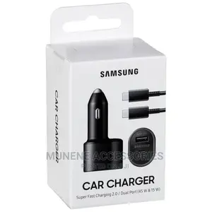 Samsung Super Fast Dual Car Charger (45W+15W) Two Port Pd