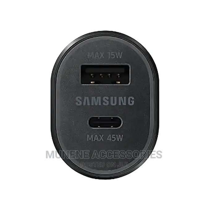 Samsung Super Fast Dual Car Charger (45W+15W) Two Port Pd