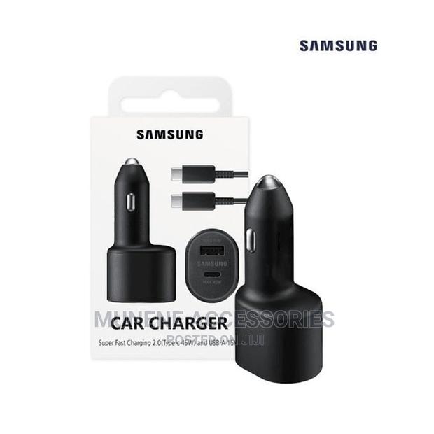 Samsung Super Fast Dual Car Charger (45W+15W) Two Port Pd