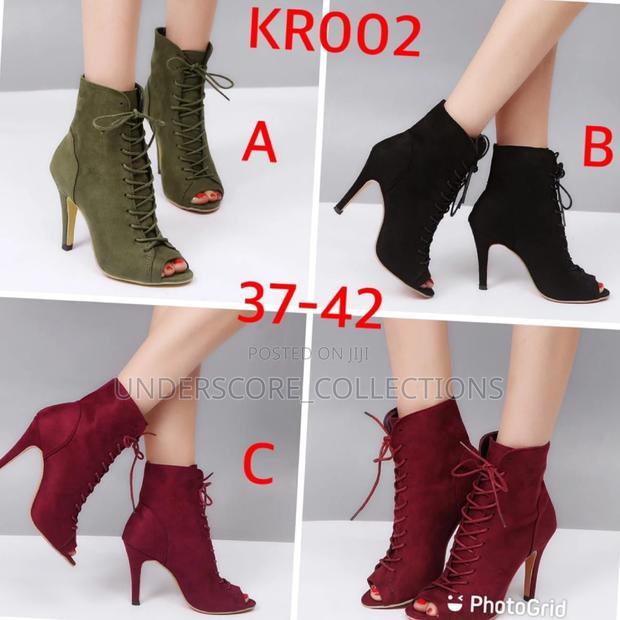 Executive Ladies Kitten Ankle Boots - main view