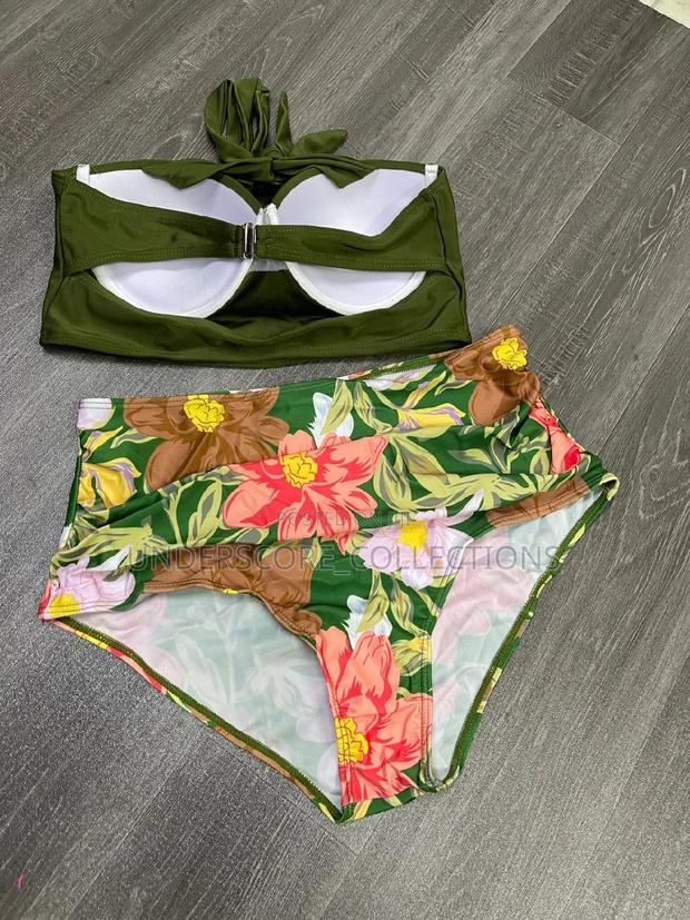 Ladies Plus Size Fitting Two Piece Swim Suit - thumbnail 5