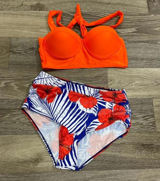 Ladies Plus Size Fitting Two Piece Swim Suit - thumbnail 6