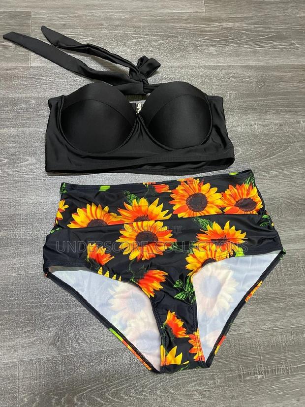 Ladies Plus Size Fitting Two Piece Swim Suit - thumbnail 4