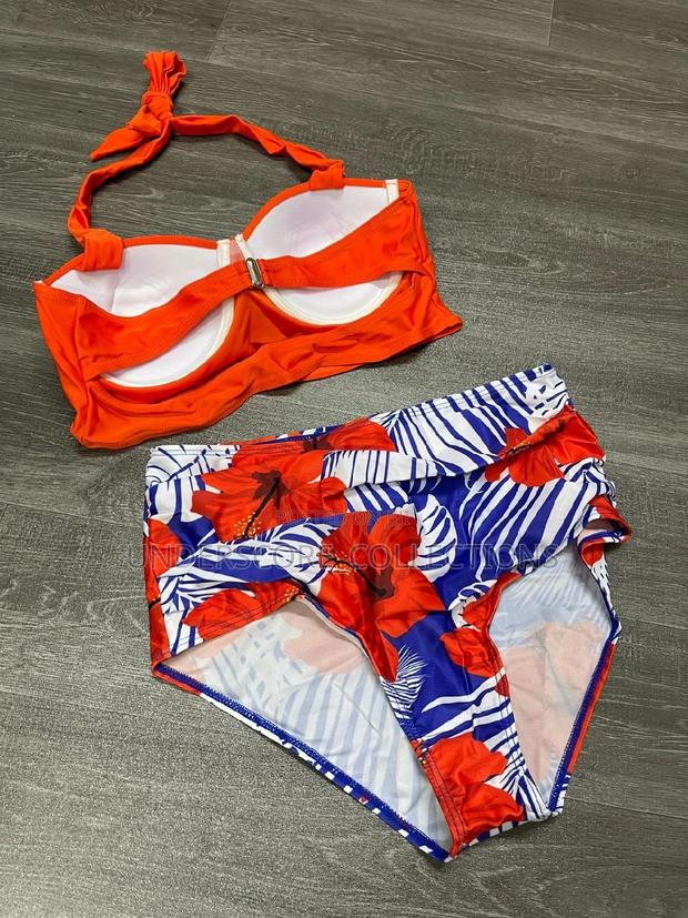 Ladies Plus Size Fitting Two Piece Swim Suit - thumbnail 2
