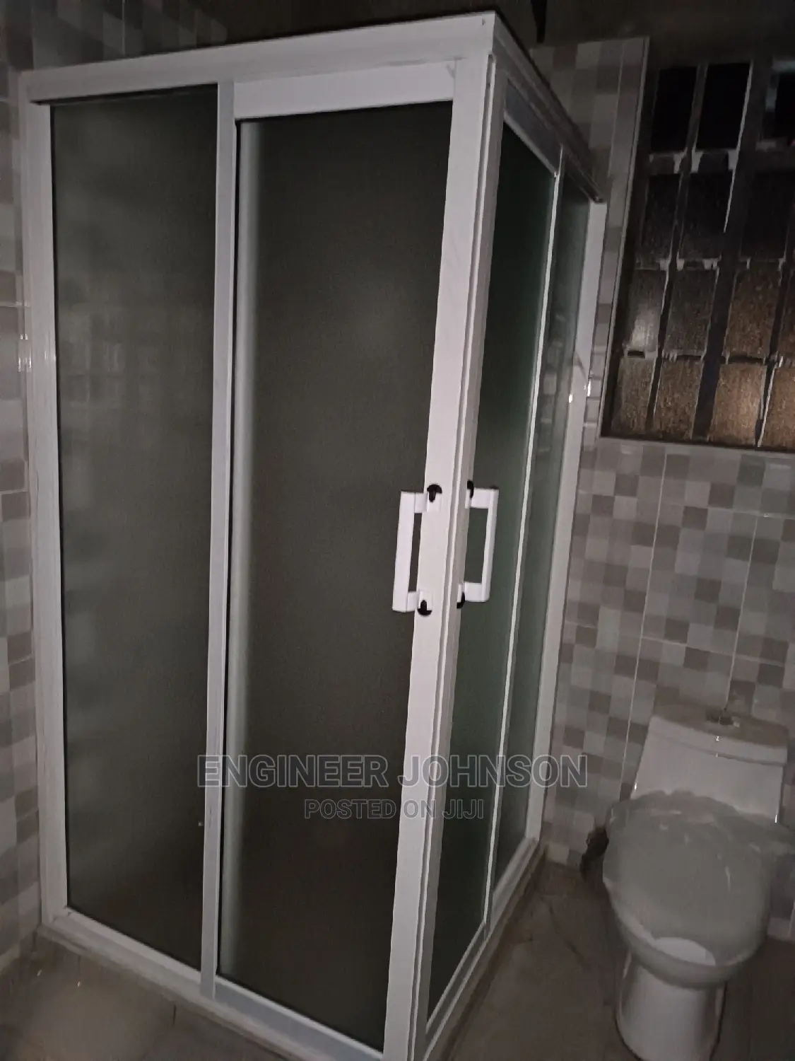 Corner LShape Shower Cubicle in Nairobi Central Doors, Kingstone