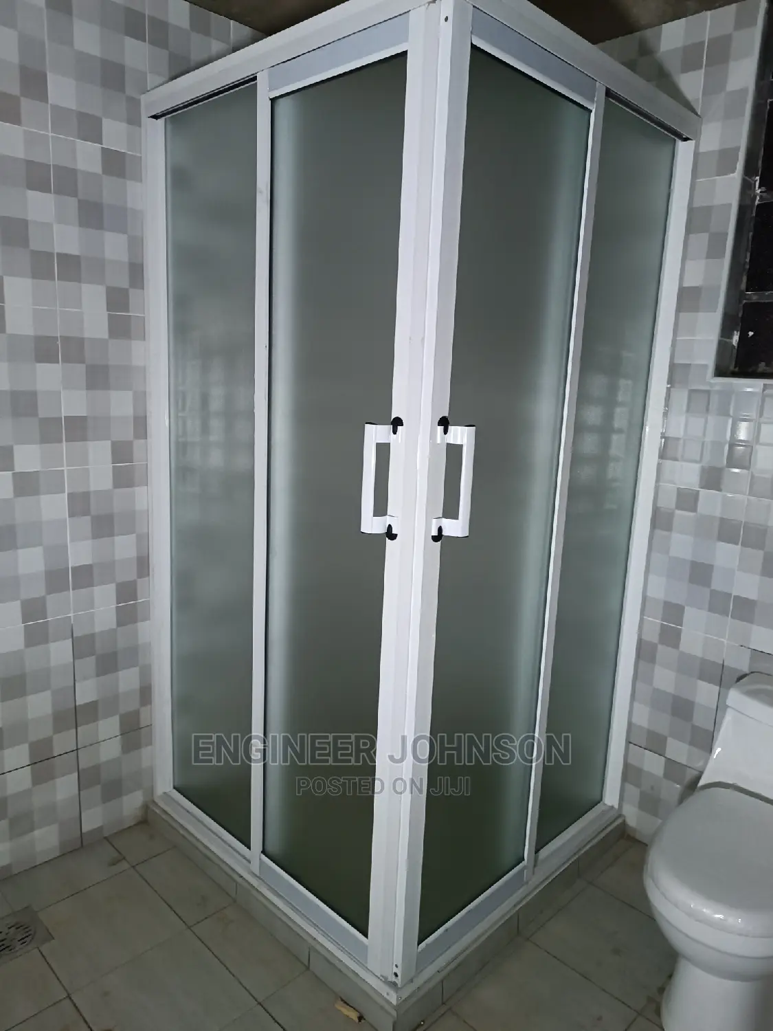 Corner LShape Shower Cubicle in Nairobi Central Doors, Kingstone