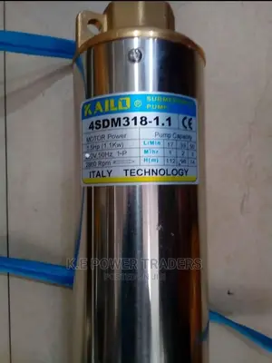 Improved Kailo 1.5hp Submersible Pump