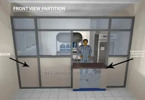 Business Branding Services, Alminiun Glass Partitioning