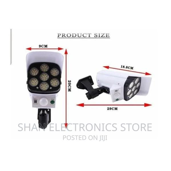 Solar Powered Dummy CCTV Monitoring Lights - main view