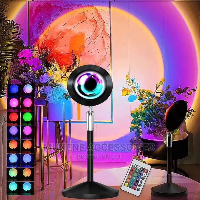 Remote Control Sunset Lamp Projector RGB Sunset Lamp 16color