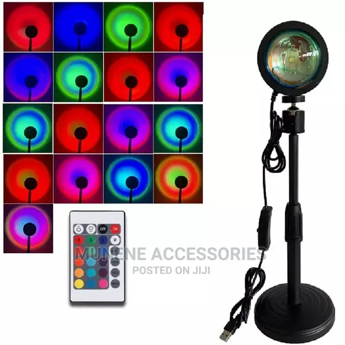 Remote Control Sunset Lamp Projector RGB Sunset Lamp 16color