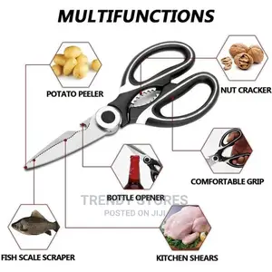Kitchen Scissors Stainless Steel Ultra Sharp Shears