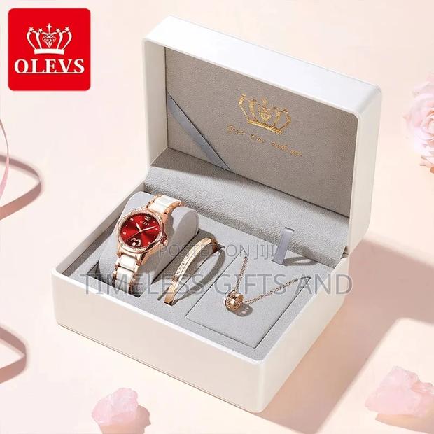 OLEVS Automatic Watch Jewelry Ladies Gift Set