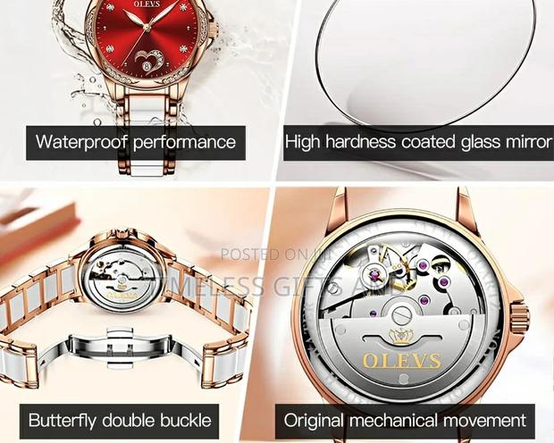 OLEVS Automatic Watch Jewelry Ladies Gift Set - thumbnail 6