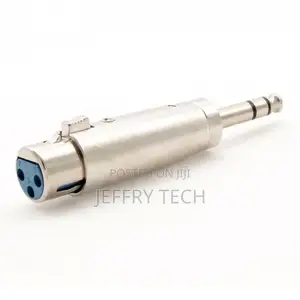 3-Pin XLR Female to 1/4" 6.35mm Stereo Male Mic Audio Adapte