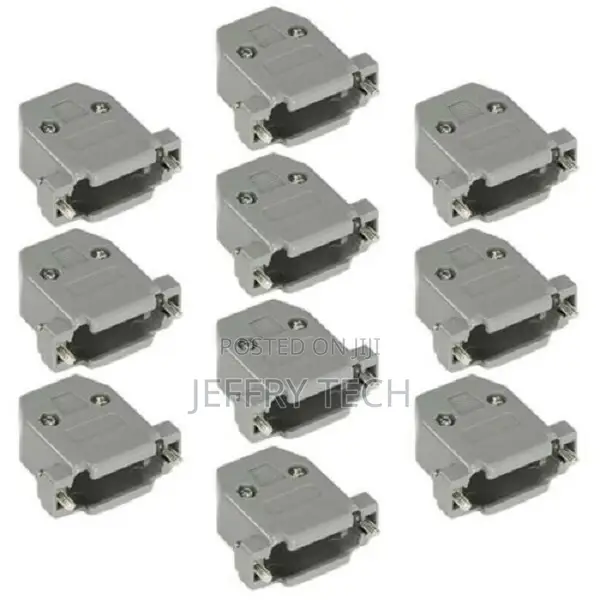10pcs DB15 D-sub 15 Pin Plastic Hood Cover Shell Screw Type