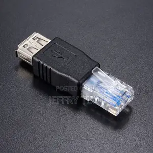 RJ45 Male to USB AF a Female Adapter Socket LAN Network Ethe
