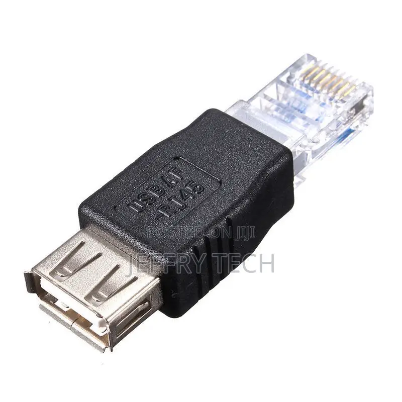 RJ45 Male to USB AF a Female Adapter Socket LAN Network Ethe