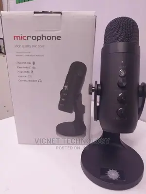 High Quality Podcast Live Mic With Vol,Mute, Echo