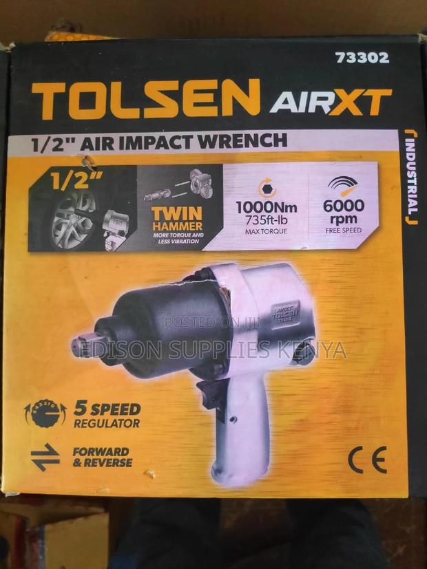 Tolsen Air Impact Wrench 1/2inchs Twin Hammer 1000nm 73302 - thumbnail 7