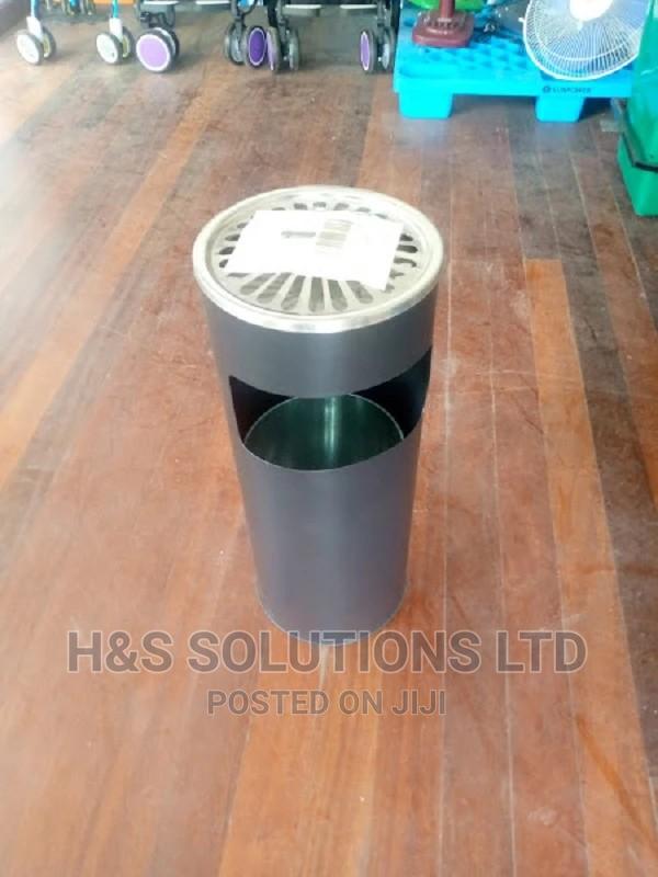 Stainless Steel Ash Tray and Cigarette Bin - main view