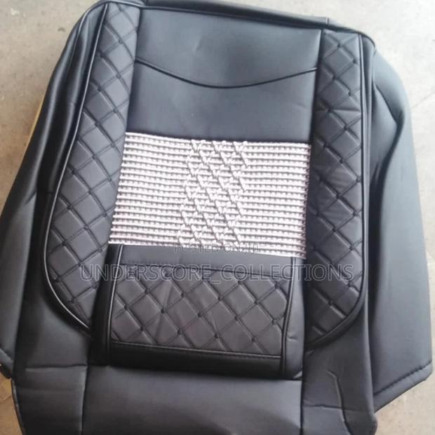 Black and Cream Universal Car Seat Covers