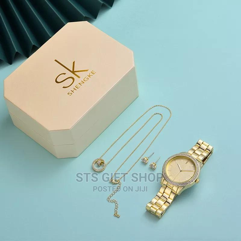 SK Gold Ladies Watch Jewelry Valentines Gift Set in Nairobi Central