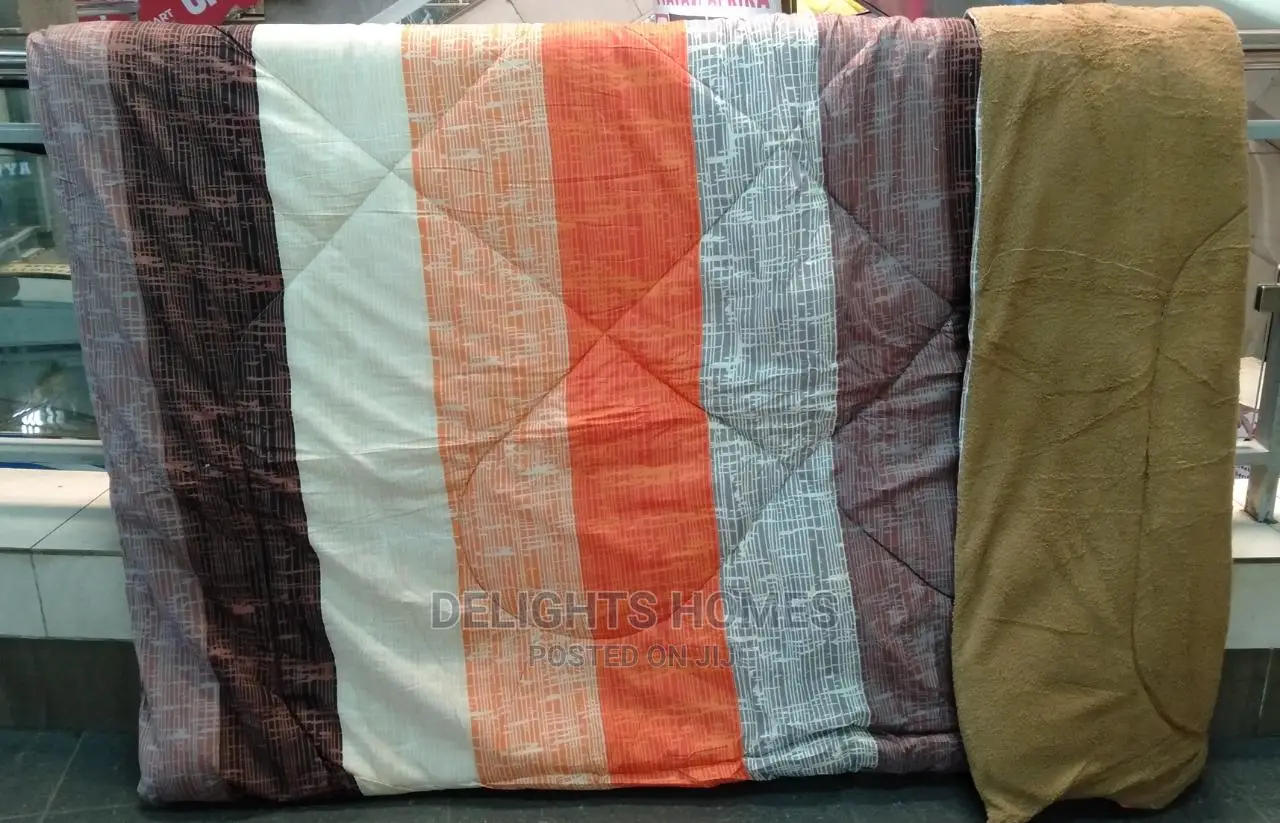 7 Piece Cotton/Woolen Duvet With Matching Curtain Set*