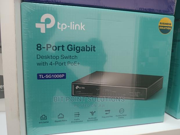 8 Port Switch Gigabit Tplink With 4port POE +
