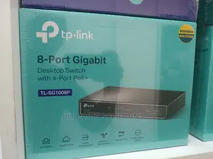 Tplink 8port Gigabit Switch With 4port POE+ Available ~