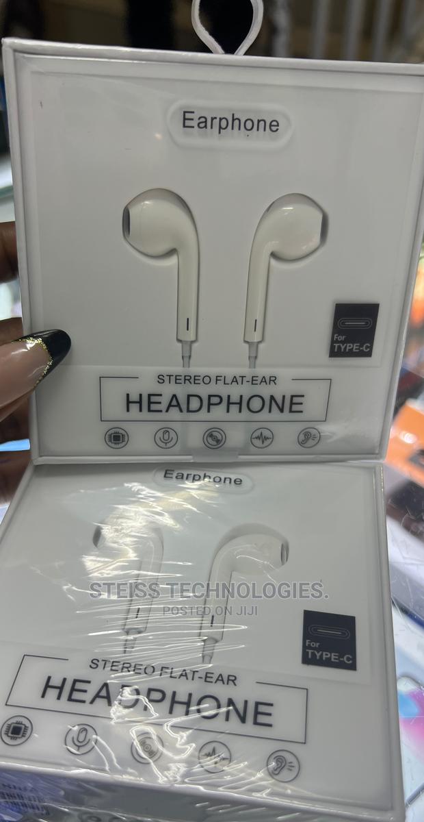 Type C Wired Flat Earphones. - main view